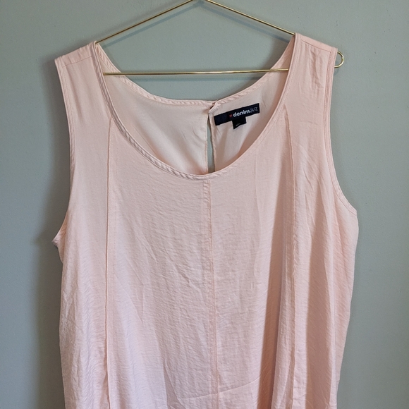 Denim 24/7 Light Pink Romantic Maxi Dress, size 20W - Picture 2 of 6